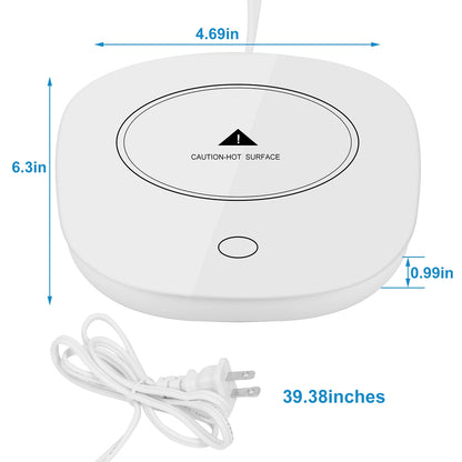 Mug warmer dimensions and power cord length